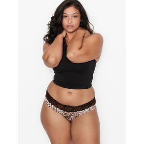 

Panty Hiphugger de Algodón Stretch con Encaje en Cintura Talla: M