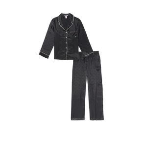 

Set de Pijama Larga de Satén Talla: L