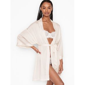 

Bata tipo Kimono para Novia de Satén Talla: M/L