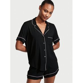 

Set de Pijama Short con Ribete Talla XS