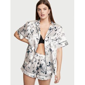 

Pijama Short Mariposas de Satén Talla: S