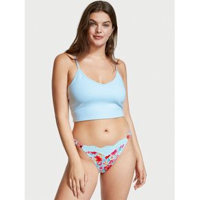

Panty Brazilian Shine Strap con Encaje Floral Talla: M