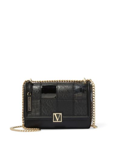 Bandolera-Mediana-Black-Patchwork-Victoria-s-Secret